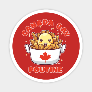 Canada Day Funny Kawaii Poutine Magnet